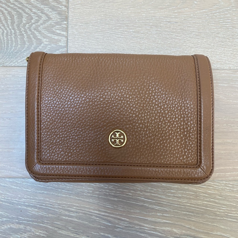 Tory Burch Brown Leather Crossbody Bag
